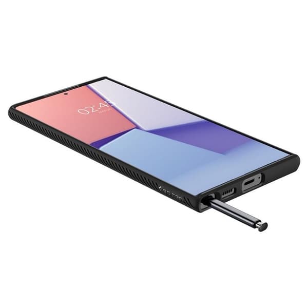 Spigen Liquid Air Skal Galaxy S22 Ultra - Matte Svart