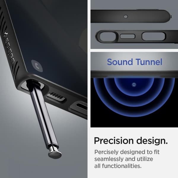 Spigen Liquid Air Skal Galaxy S22 Ultra - Matte Svart