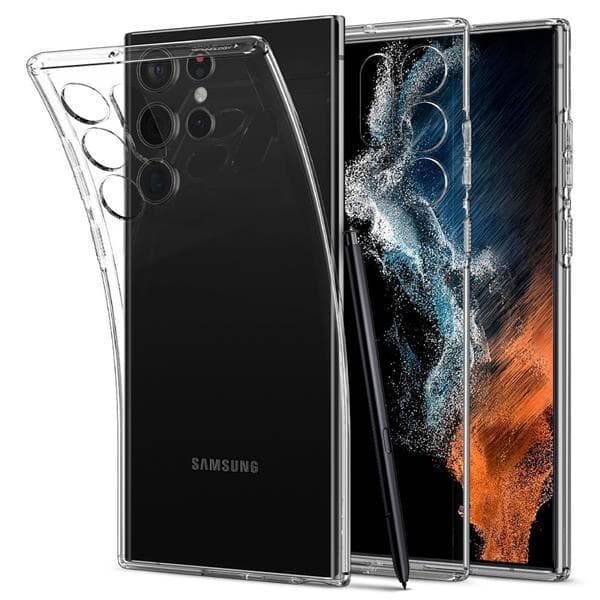 Spigen Liquid Crystal Skal Galaxy S22 Ultra - Crystal Clear