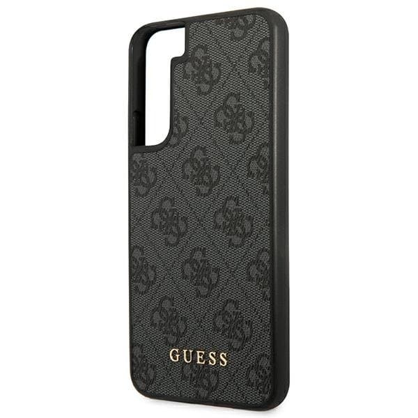 Guess Metall Gold Logo Skal Galaxy S22 Ultra - Grå