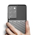 Miniatyrbild 3 av 8: Thunder Flexibel Armored Skal Galaxy S22 Ultra - Svart
