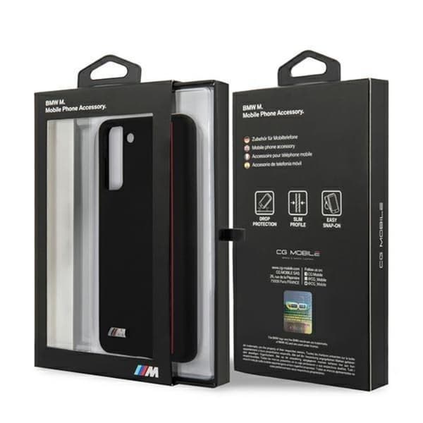 BMW Silicone Stripes M Collection Skal Galaxy S21 Plus 5G - Svart