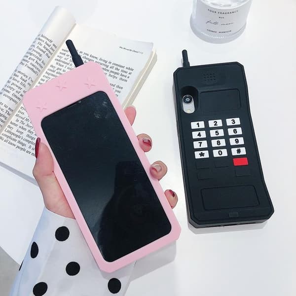 Retro Skal iPhone 7/8/SE 2020 - Svart