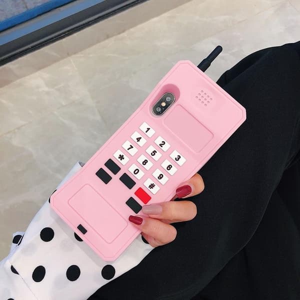 Retro Skal iPhone 7/8/SE 2020 - Svart