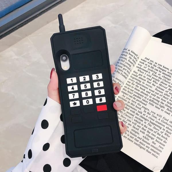 Retro Skal iPhone 7/8/SE 2020 - Svart