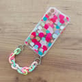 Miniatyrbild 2 av 5: Color Gel Chain Pendant Skal Galaxy A72 4G - Flerfärgad