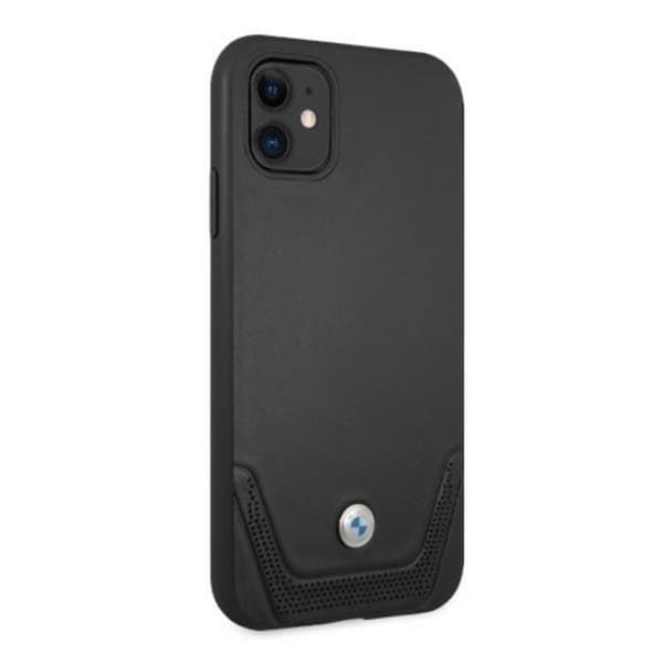 BMW Läder Perforate iPhone 11 Skal - Svart