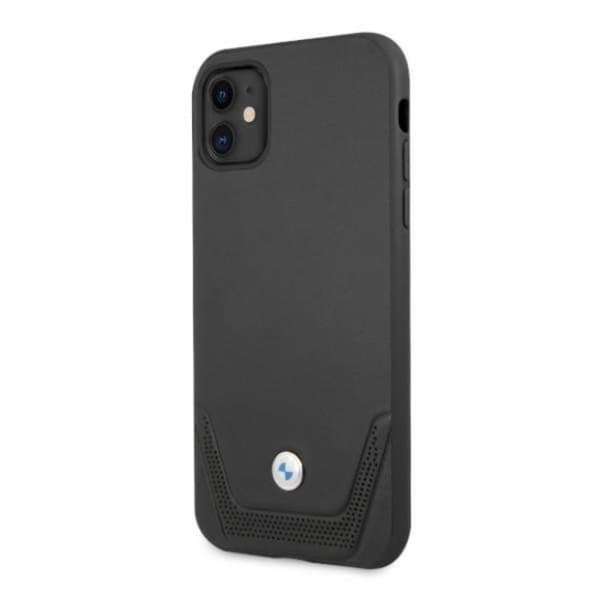 BMW Läder Perforate iPhone 11 Skal - Svart