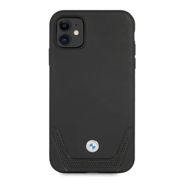 BMW Läder Perforate iPhone 11 Skal - Svart