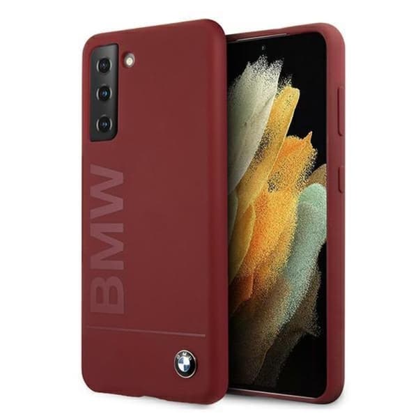 BMW Silicone Skal Signature Logo Galaxy S21 Plus 5G - Röd