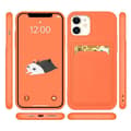 Miniatyrbild 2 av 11: Silicone Korthållare Skal iPhone 13 Pro Max - Orange