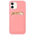 Miniatyrbild 1 av 11: Silicone Korthållare Skal Samsung Galaxy A72 4G/5G - Rosa