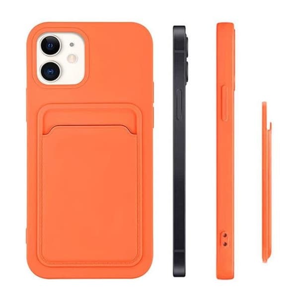 Silicone Korthållare Skal Xiaomi Redmi 10X 4G / Redmi Note 9 - Röd