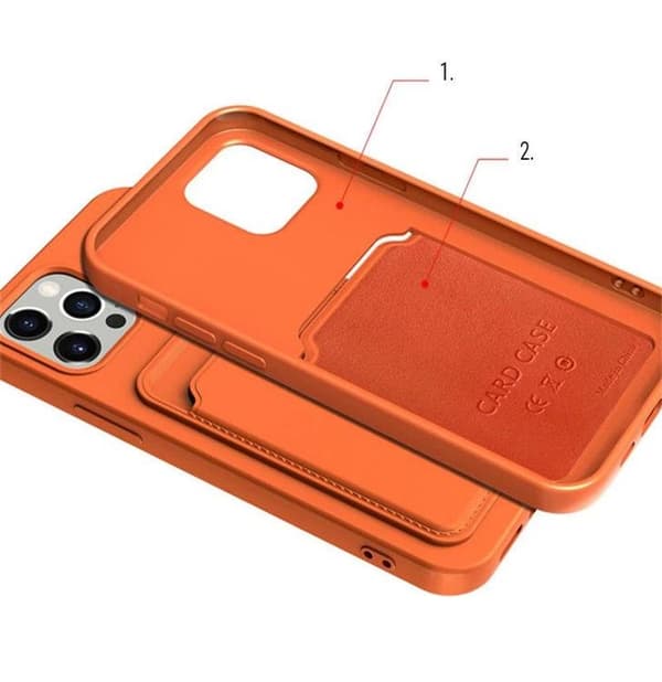 Silicone Korthållare Skal Xiaomi Redmi 10X 4G / Redmi Note 9 - Röd