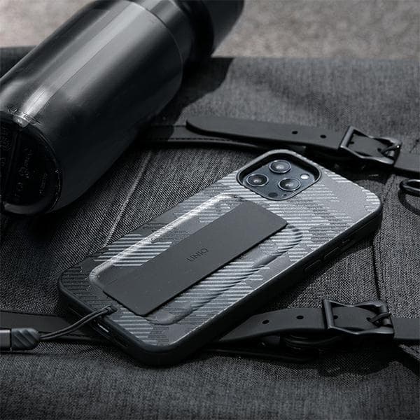 UNIQ Heldro Skal iPhone 12 / 12 Pro - Charcoal Camo