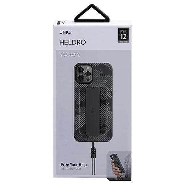UNIQ Heldro Skal iPhone 12 / 12 Pro - Charcoal Camo