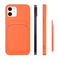 Miniatyrbild 5 av 11: Silicone Korthållare Skal iPhone 11 Pro - Orange