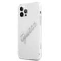 Miniatyrbild 2 av 8: Guess Vintage Script Silver Skal iPhone 12 / 12 Pro - Transparent