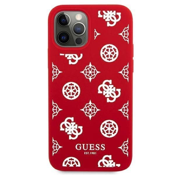 Guess Peony Collection Skal iPhone 12 Pro Max - Röd