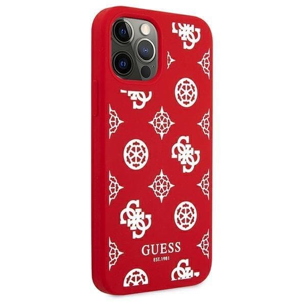 Guess Peony Collection Skal iPhone 12 Pro Max - Röd