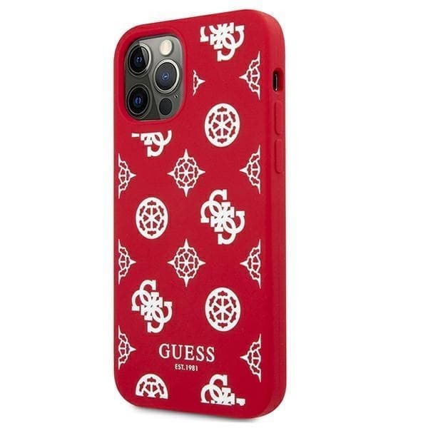 Guess Peony Collection Skal iPhone 12 Pro Max - Röd