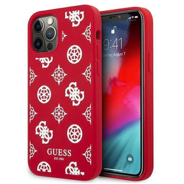 Guess Peony Collection Skal iPhone 12 Pro Max - Röd