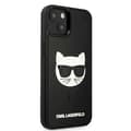 Miniatyrbild 4 av 8: Karl Lagerfeld 3D Rubber Choupette Skal iPhone 13 Mini - Svart
