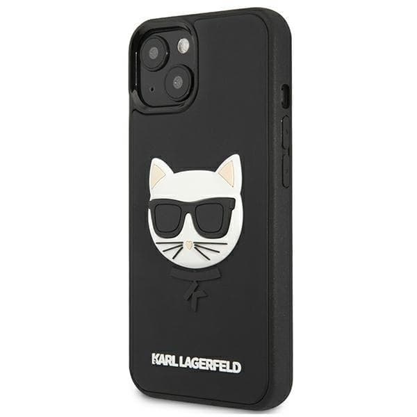 Karl Lagerfeld 3D Rubber Choupette Skal iPhone 13 Mini - Svart