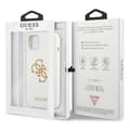 Miniatyrbild 8 av 8: Guess Silicone Logo Skal iPhone 13 mini - Vit
