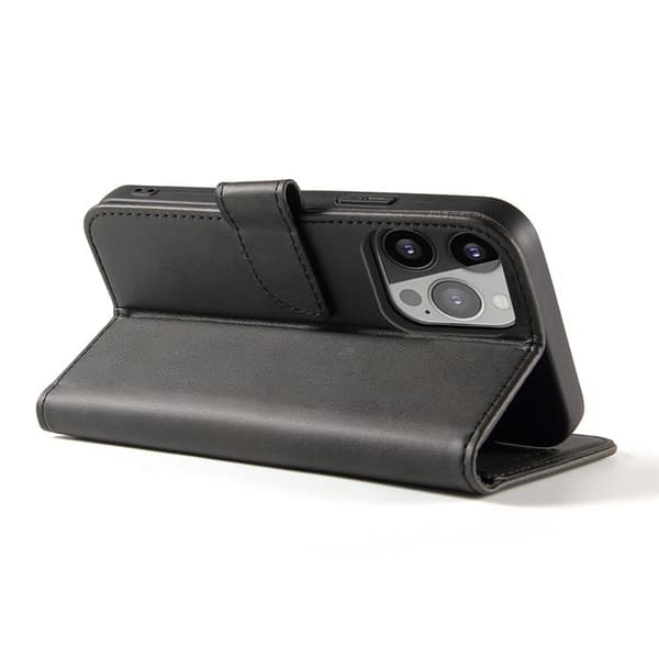 Magnet Elegant Kickstand Fodral iPhone 13 - Svart