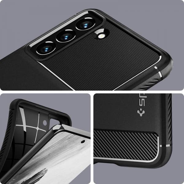 Spigen Rugged Armor Skal Galaxy S21 FE - Matte Svart