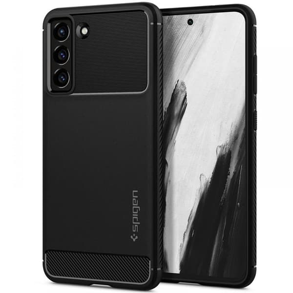 Spigen Rugged Armor Skal Galaxy S21 FE - Matte Svart