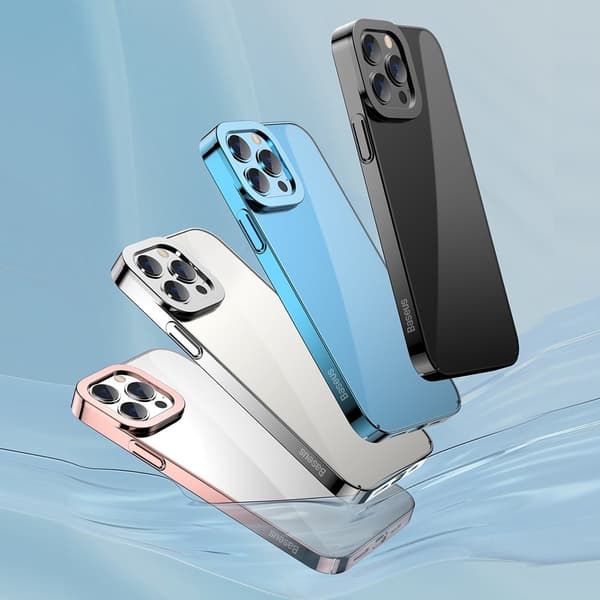 Baseus Glitter Electroplating Skal iPhone 13 Pro Max - Svart