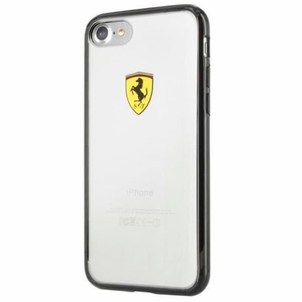 Ferrari Racing Shield Skal iPhone 7 / 8 / SE 2020 - Svart / Transparent