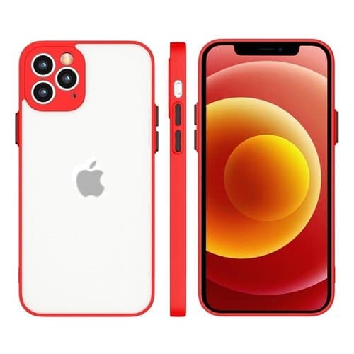 Milky Silicone Flexible Translucent Skal Redmi 10X 4G / Note 9 - Röd