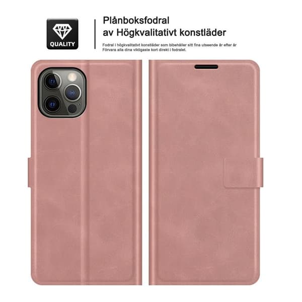 Boom of Sweden RFID-Skyddat Plånboksfodral iPhone 13 Pro - Rosa