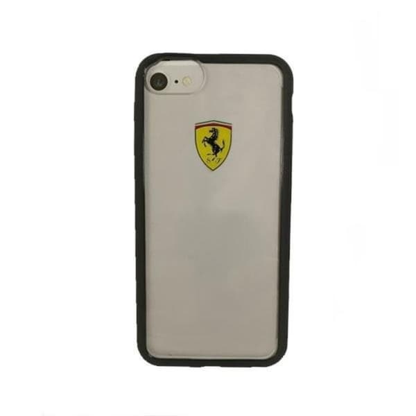 Ferrari Hardcase Mobilskal iPhone 7 / 8 / SE 2020 - Transparent / Svart