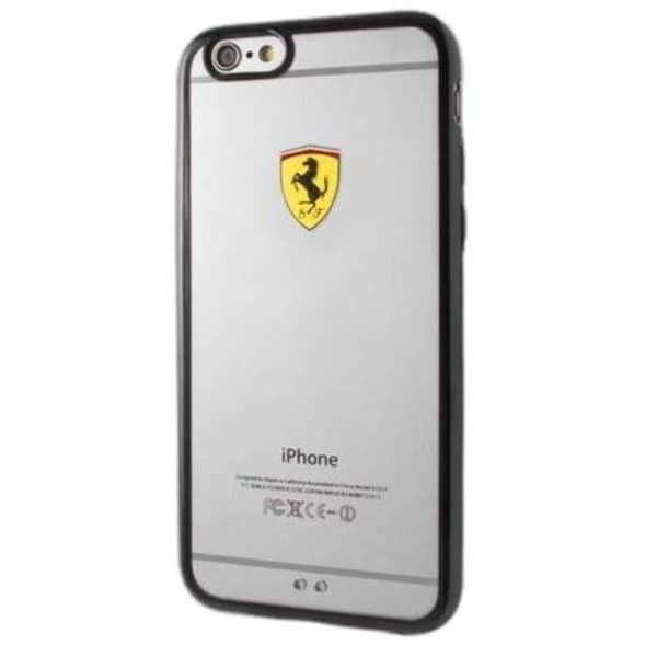 Ferrari Racing Shield Skal iPhone 6 / 6S Plus - Transparent Svart