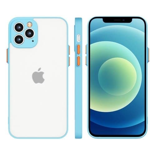Milky Silicone Flexible Translucent Skal Galaxy A72 4G - Blå