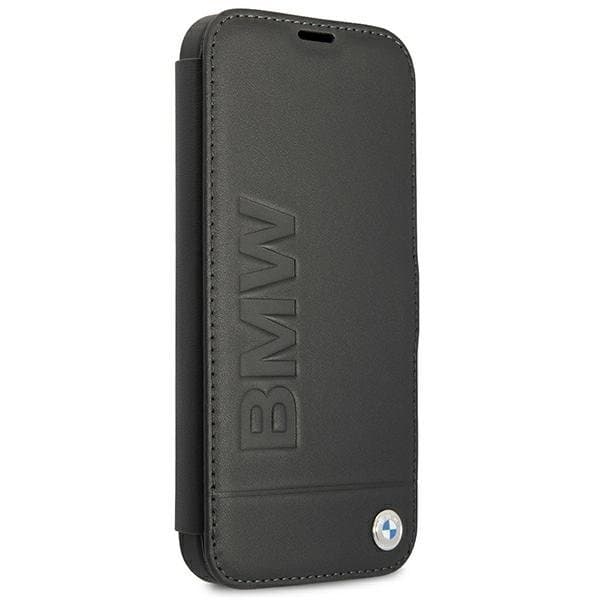 BMW Signature Äkta Läder Fodral iPhone 13 mini - Svart