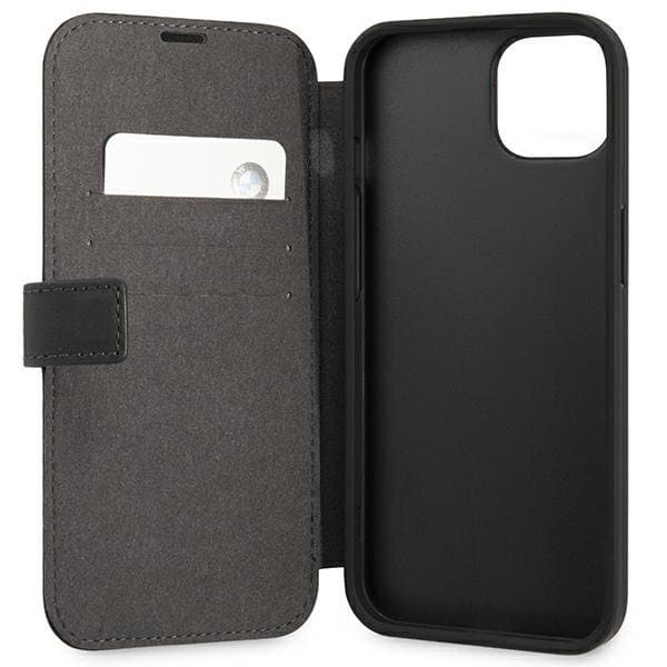 BMW Signature Äkta Läder Fodral iPhone 13 mini - Svart