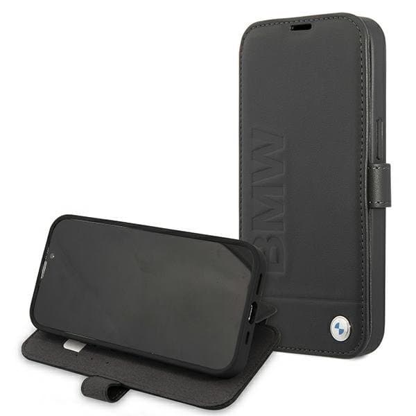 BMW Signature Äkta Läder Fodral iPhone 13 mini - Svart