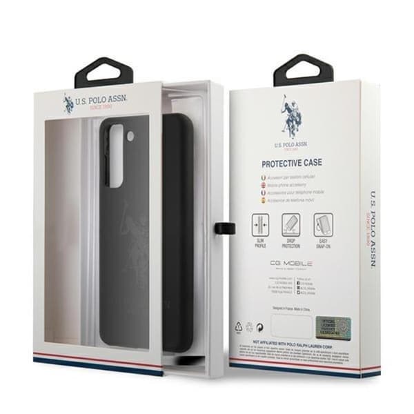 US Polo Silicone On Tone Skal Galaxy S21 - Svart