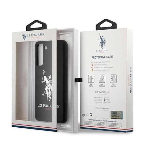 US Polo Silicone Logo Skal Galaxy S21 Plus - Svart
