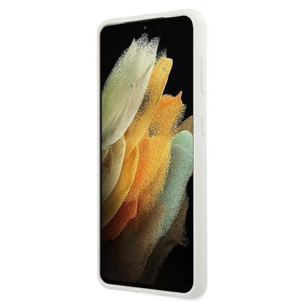 US Polo Silicone Logo Skal Galaxy S21 Plus - Vit
