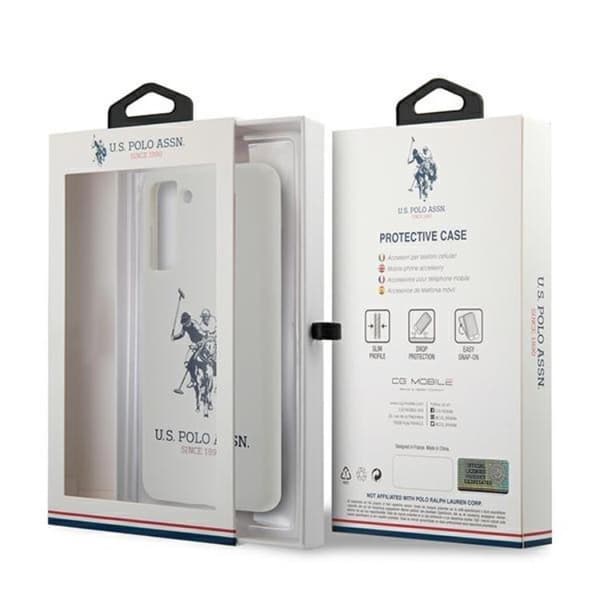 US Polo Silicone Logo Skal Galaxy S21 - Vit