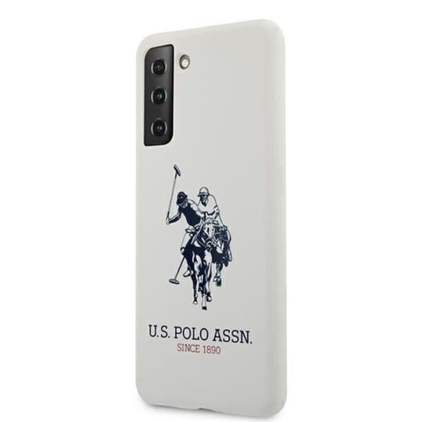 US Polo Silicone Logo Skal Galaxy S21 - Vit