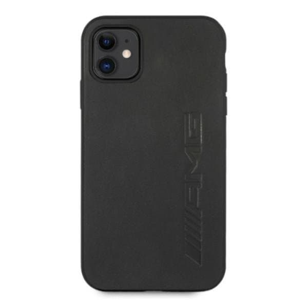 Mercedes AMG Skal Läder Hot Stamped iPhone 11 - Svart