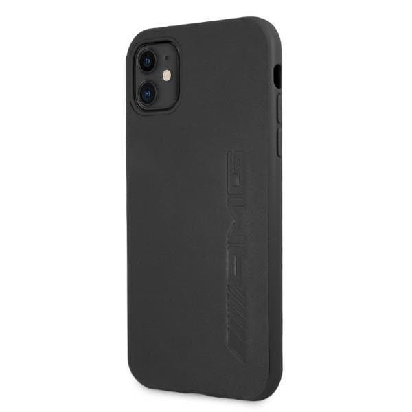 Mercedes AMG Skal Läder Hot Stamped iPhone 11 - Svart