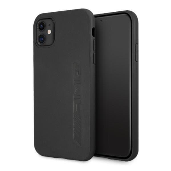 Mercedes AMG Skal Läder Hot Stamped iPhone 11 - Svart
